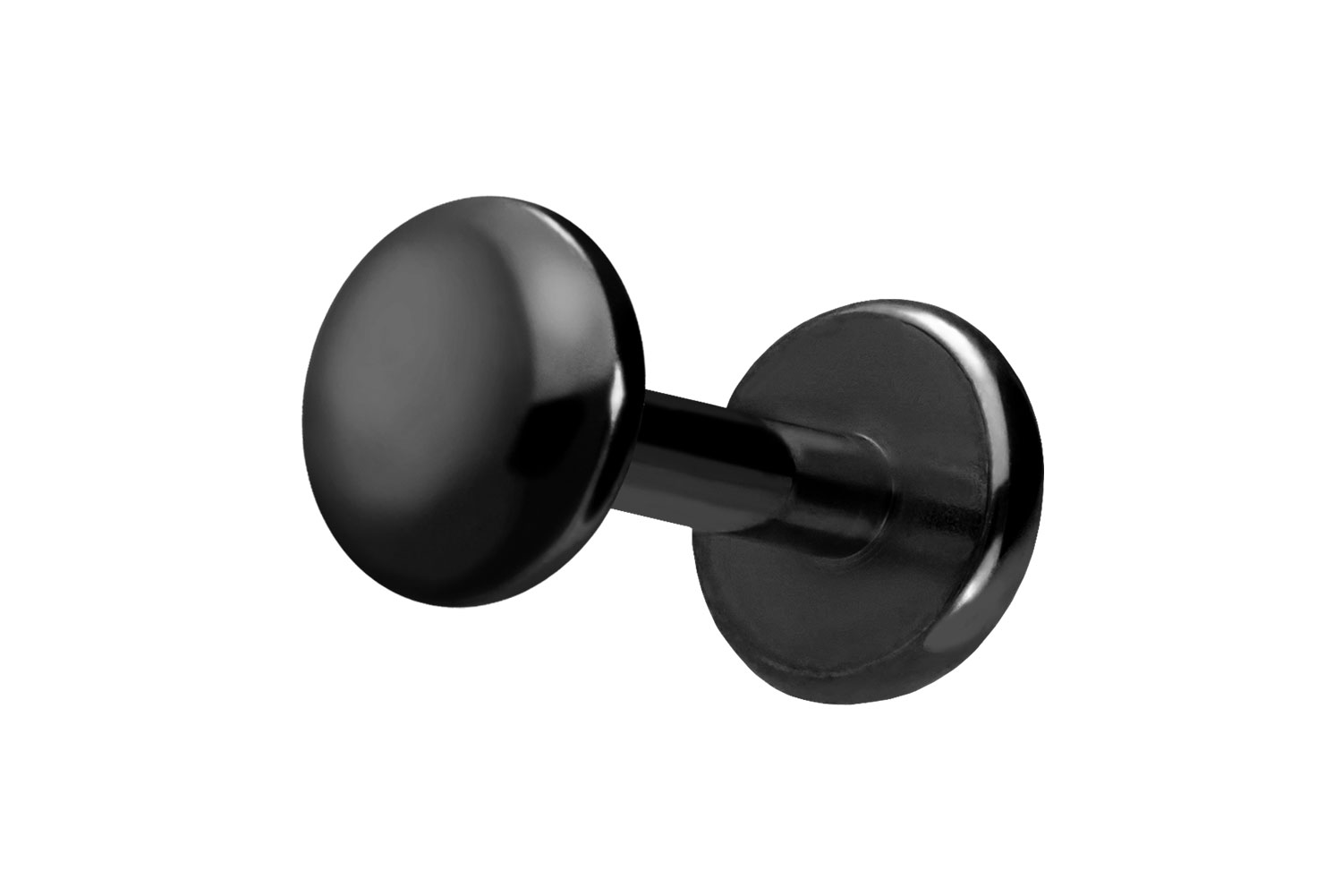 Titan Labret Piercing mit Push Fit DISC